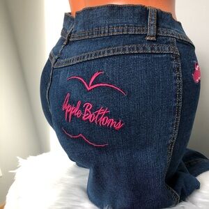 NWT Vintage Wide Leg Cropped Rapper Nelly Apple Bottoms Jeans